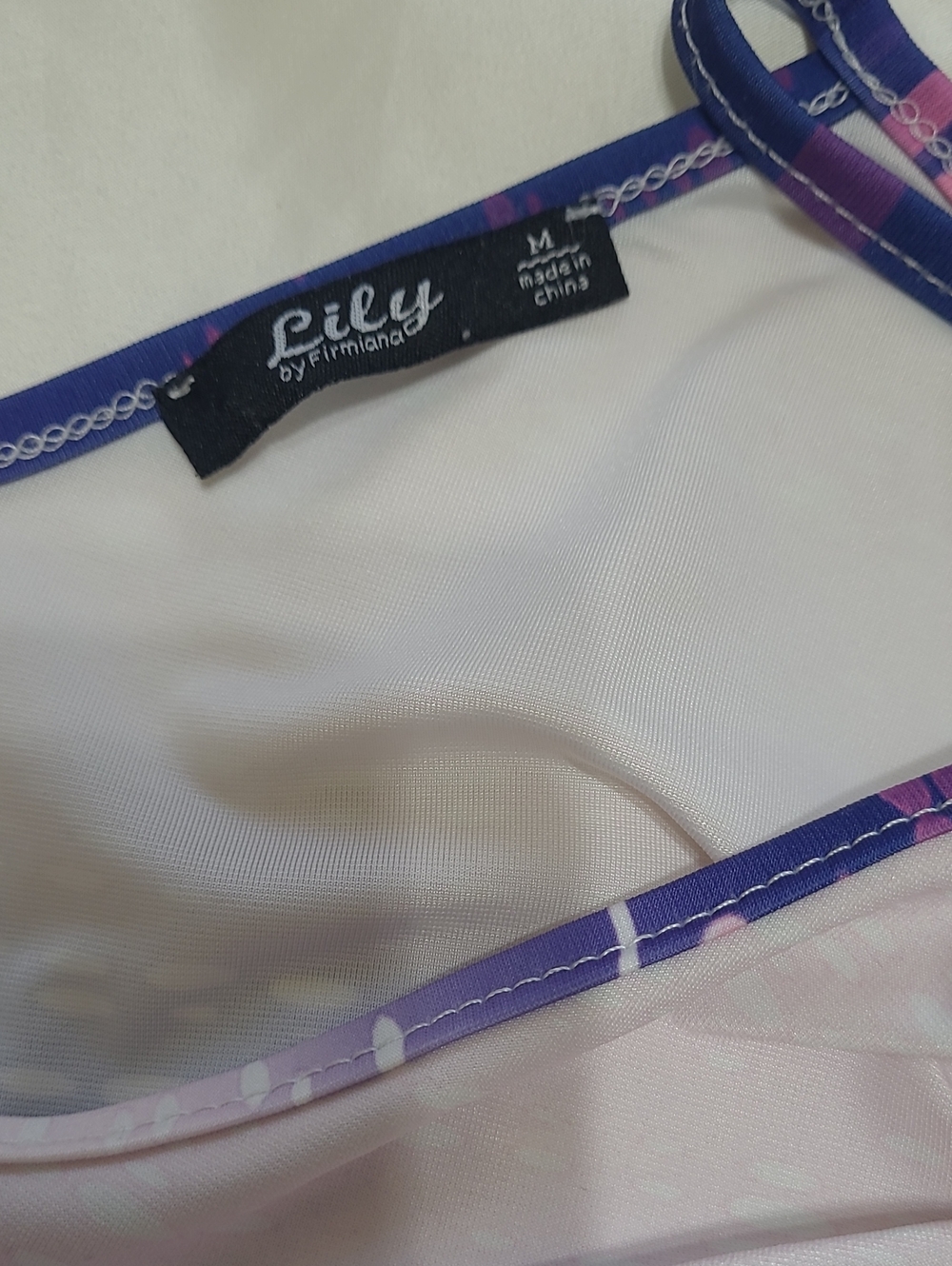 Lily by Firmiana Purple/White Ombre Harem Jumpsuit Boho Ovrszd Beachwear Sz Med - Picture 13 of 13
